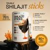 Ace Blend TRUBLK Shilajit Sticks | High Potency Shilajit with 75%+ Fulvic Acid & 80+ Trace Minerals | Energy & Strength Supplement for Men & Women | 60 Servings view 3