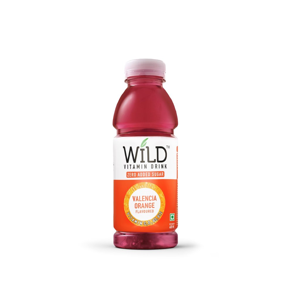 Wild Vitamin Drink (400 ml (Pack of 12), Valencia Orange)