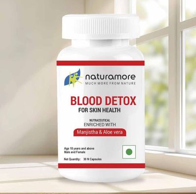 Blood Detox | Herbal Cleansing Supplement | Purifies Blood, Improves Skin Clarity & Immunity | Natural Detox Formula for Healthy, Glowing Body