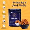 Evolve Quinoa Chips | Crunchy Supergrain Snack, High-Fibre & Protein-Rich Munch, Healthy & Flavorful, Gluten-Free, Perfect Light Snacks for Adults | 220g (55g Each, Pack of 4) view 3