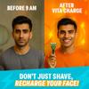Bombay Shaving Company Vita Charge 3 Razor and Turmeric Shaving Foam Combo | Shaving Razor for Men | Vitamin E Infused Lubra Strip | | Pivot Head for Smooth Glide view 2