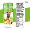 Dellos Mixed Fruits Drink with Nata de Coco, Tropical Fruit Blend, Orange, Mango, Passion Fruit, Guava, Banana, 240ml Can, Pack of 4 view 2