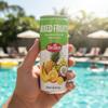 Dellos Mixed Fruits Drink with Nata de Coco, Tropical Fruit Blend, Orange, Mango, Passion Fruit, Guava, Banana, 240ml Can, Pack of 4 view 4