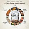 Cureveda Pro-Build Plant Protein Powder | 27g Vegan Protein + 6 Mushrooms | 5.1g BCAA & Digestive Enzymes | Cordyceps, Lions Mane, Reishi, Chaga, Shiitake, Turkey Tail | Chocolate | 500g view 2