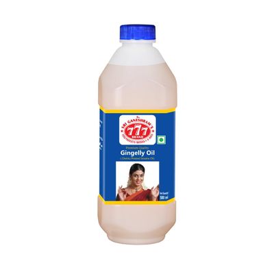 777 Gingelly Oil 1 Litre Jar (Pack of 2) | Pure Sesame Oil (Nallennai) | For Cooking, Pickles & Oil Pulling | Total 2 Litres