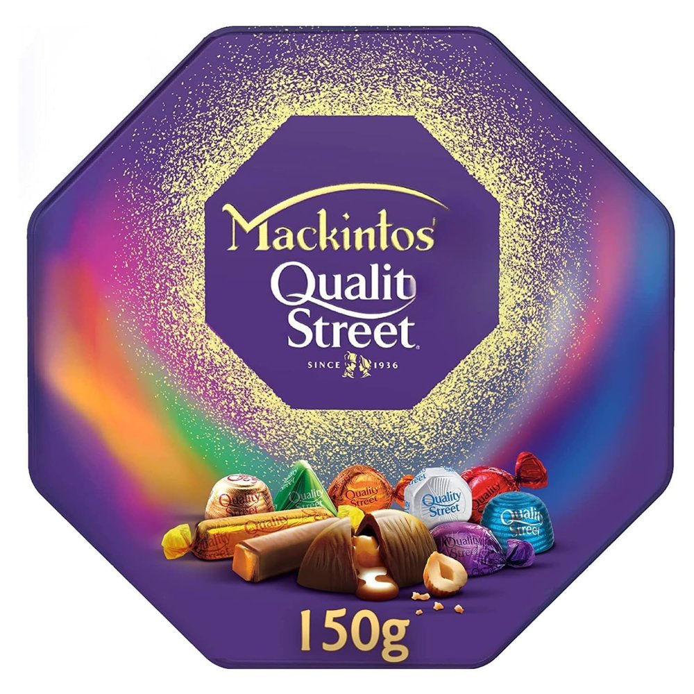 Mackintosh Quality Street Assorted Milk and Dark Chocolates and Toffees Tub 150g (Imported)