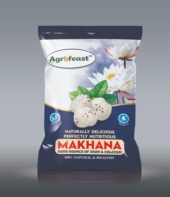 Agrofeast Makhana Natural and Healthy Snack, Good Source of Iron and Calcium, 100% Natural and Nutritious.