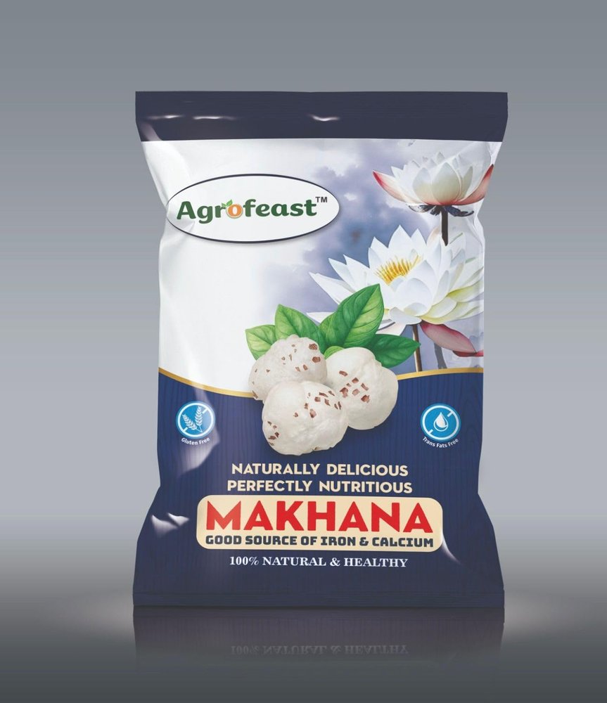 Agrofeast Makhana Natural and Healthy Snack, Good Source of Iron and Calcium, 100% Natural and Nutritious.