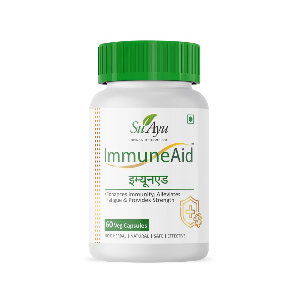 ImmuneAid 60 Capsules (Pack of 1) for Strong Immunity Stamina and Energy Natural Ayurvedic Supplement for Better Health