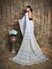 PASUM'S Women's Pure Cotton Silk Handloom Saree Handwoven Woven Patterned Design Tassel Pallu Checked Pattern Lime Soft Minimal Detailing Elegant for Daily use (Off White and Grey) view 2