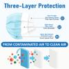 C-Cure Kids Disposable Face Mask, 3 Ply Non Woven Mask With Meltblown Layer & Nose Clip, Breathable Ear Loop Mask For Boys And Girls Aged 412 Years (Blue, Pack of 50) view 2