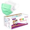 C-Cure Meltblown Fabric Kids 3 Ply Disposable Face Mask with Nose Clip for Boys & Girls, Suitable for Children Aged 5 to 12 Years for Unisex (Green, Pack of 50) view 1