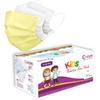 C-Cure Meltblown Fabric Kids 3 Ply Disposable Face Mask with Nose Clip for Boys & Girls, Suitable for Children Aged 5 to 12 Years for Unisex (Yellow, Pack of 100) view 1