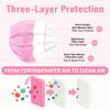 C-Cure Meltblown Fabric Kids 3 Ply Disposable Face Mask with Nose Clip for Boys & Girls, Suitable for Children Aged 5 to 12 Years for Unisex (Pink, Pack of 50) view 3
