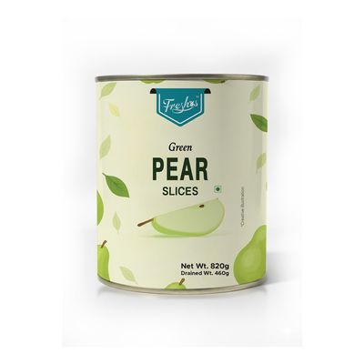 Freshos Green Pear Halves in Syrup 820g Canned Fruit, Juicy & Fresh Taste
