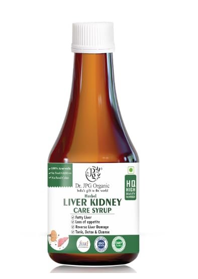 DR. JPG ORGANIC Liver Kidney care Syrup 200ml Best blend Of Herbs.
