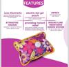 AMAZE THINGS Electric Hot Water Bag for Pain Relief | Heating Pad For Menstrual, Period Cramps, Back Pain Men & Women With Charging Cord | Hot Water Bag (Multicolour) view 4