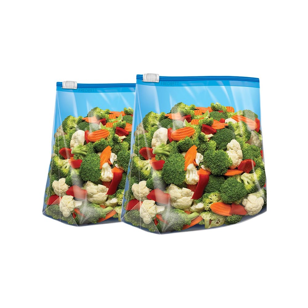 Fredbett Zip Lock bags Multipurpose Storage Bags | 15 Bags | Medium (25.5 cm X 30.5 cm) | Expandable | Reusable | Leak- Proof | Food Grade | Microwave Safe