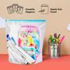 Fredbett Zip Lock bags Multipurpose Storage Bags | 15 Bags | Medium (25.5 cm X 30.5 cm) | Expandable | Reusable | Leak- Proof | Food Grade | Microwave Safe view 2