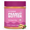 41 Foods Peanut Butter Spread Classic Crunchy 350 g | 19g Protein & 6g Fiber | Tasty & Healthy Peanut Butter Spread for Breakfast & Snacks view 1