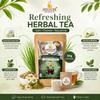 Shuddhi Naturopathy Refreshing Herbal Tea 50g | Caffeine-Free Natural Handmade Tea | Chamomile & Lemongrass Infusion | Relaxation, Detox & Daily Wellness Herbal Tea Powder view 3