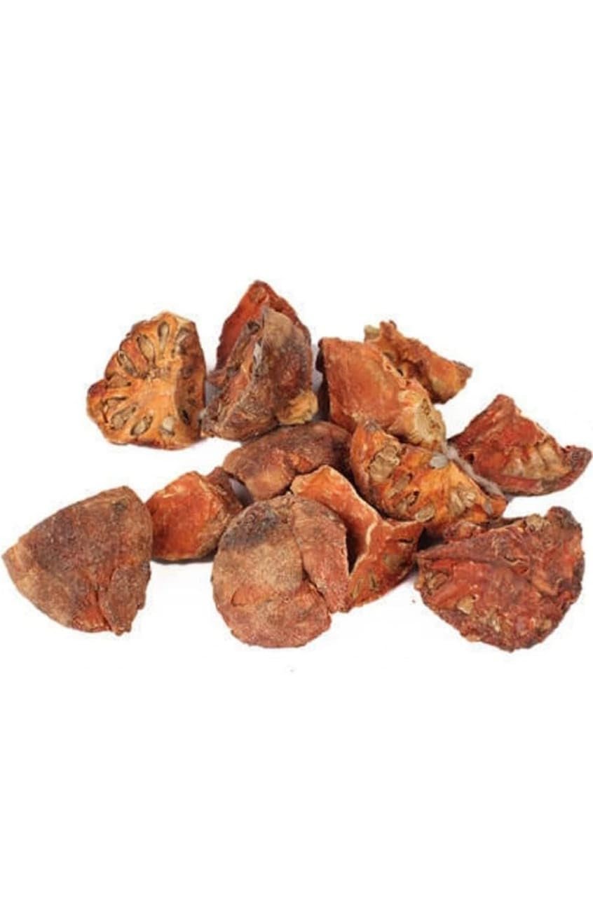 Belgiri Dry (Bael Fruit)  Natural Dried Stone Apple Bealgiri Wood Apple Aegle Marmelos  Ayurvedic Digestive Herb (100 GRAM)