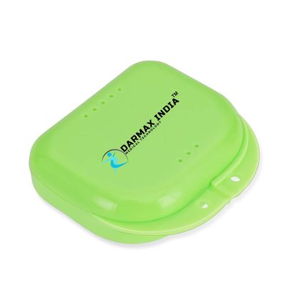 Darmax India Dental Retainer Case for Mouth Guard, Aligners, Dentures & Night Guard | Compact Orthodontic Retainer Box with Vent Holes | Durable, Odorless & Travel-Friendly Storage Case (Multiple Colors) (Green)
