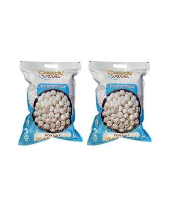 CRUNCHI WAVES Foxnut Makhana, Gluten Free Vegan Snack, No Trans Fat, High Protein, 250g (Pack of 2)