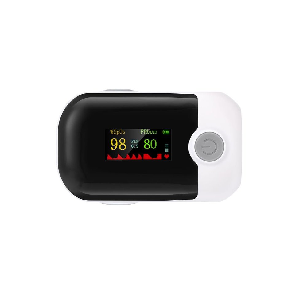 KIAAN ENTERPRISES Finger Tip Pulse Oximeter SpO2 and Pulse Rate Monitoring Device with LED Display & Auto Power Off Portable Oxygen Level Monitor for Home and Travel Use (FPX01)