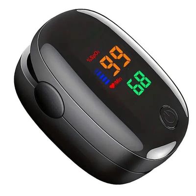 KIAAN ENTERPRISES Finger Tip Pulse Oximeter  SpO2 and Pulse Rate Monitoring Device with LED Display & Auto Power Off  Portable Oxygen Level Monitor for Home and Travel Use (SMH-01)