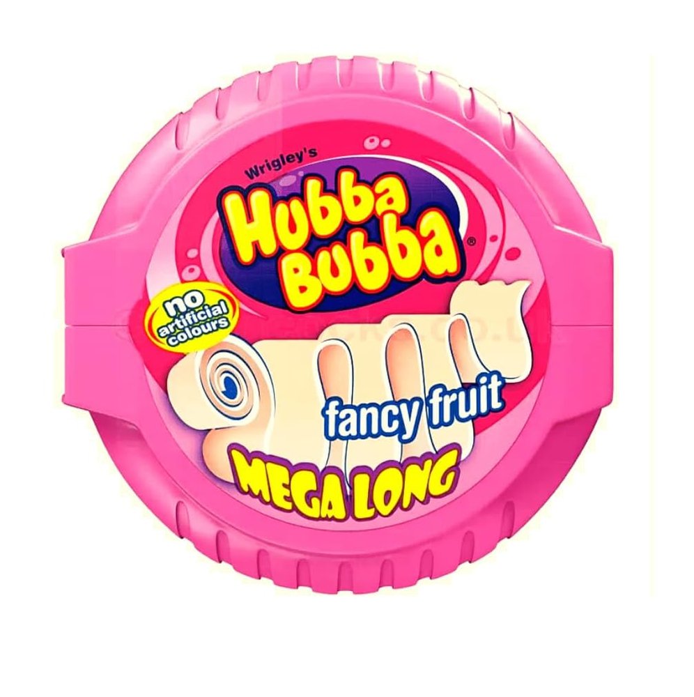 Hubba Bubba Fancy Fruit, Mega Long 56 g | Chewing Gum | Hubba Bubba Imported Chewing Gum