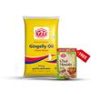 777 Gingelly Oil 1 Litre Pouch | Pure Sesame Oil (Nallennai) for Cooking & Oil Pulling | Traditional Rich Aroma | FREE 60g Chat Masala view 3
