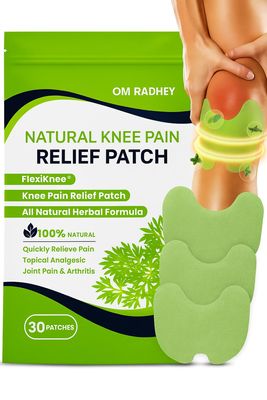 30 Pcs Herbal Knee Pain Relief Patches Wormwood Extract Heat Stickers for Knee, Back, Neck & Shoulder | 12-Hour Long-Lasting Comfort | Natural Warm Compress for Joint & Muscle Pain, Heat Therapy for Joint & Muscle Pain Relief
