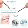 KPS Teeth Cleaning Tool Kit | 4 In 1 Stainless Steel Teeth Cleaner Dental Kit | Teeth Braces Cleaning Tools With Storage Tube & Hanging Hook | For Outdoor/Camping/Travel Accessories (Set of 1) view 3