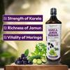 Hakim Suleman's Cold Pressed Karela Jamun Moringa Juice  Natural Herbal Drink, Supports Blood Sugar & Immunity, No Added Sugar, Preservatives or Artificial Flavours - 900 ml (Pack of 3) view 3