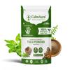 CalmAura Tulsi Leaf Powder| 100% Pure Holy Basil (Ocimum Sanctum) for Immunity & Respiratory Wellness | Ayurvedic Detox & Stress Relief Herbal Supplement | Natural Antioxidant Immunity Booster view 1