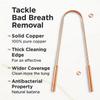 Equix 100% Pure Copper Tongue Cleaner for Adults (Set of 2) | Ayurvedic Double Handle Tongue Scraper for Men & Women | Removes Bad Breath, Boosts Oral Hygiene & Detoxifies Naturally | Eco-Friendly Copper Cleaner view 4