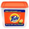 Tide White Bar Detergent Soap, 10 Bars x 200g Pack (2 KG Pack) with Free Container view 1