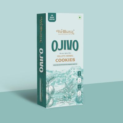 Immune-Boosting Healthy Cookies For Kids & Adults | Ashwagandha, Amalaki, Shatavari & Shweta Musli Mixed | Premium Ojivo Herbal Millet Cookies | Ayurvedic Immune-Boosting Chocolate Infused Bites | Zero Maida, Zero Preservative, Zero Refined Sugar, Ze