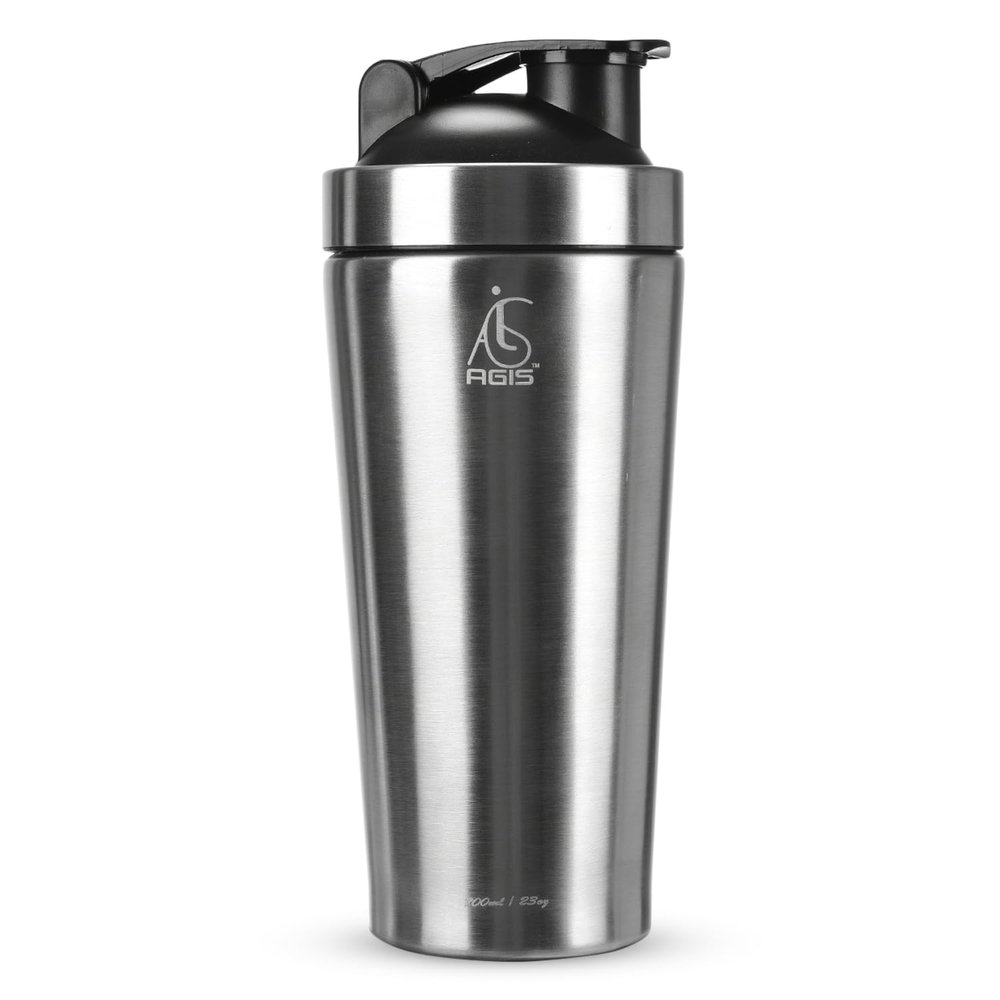 AGIS Steel Shaker Shaker Bottle for Protein Shakes | Leakproof | Bpa-Free