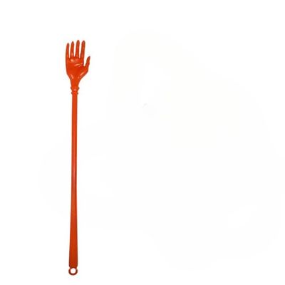 14-Inch Long Back Scratcher & Massager Stick | Handheld Itching Relief Tool for Back and Body | Durable Plastic Self Massager (Dark Brown, Set of 1)