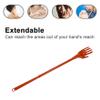14-Inch Long Back Scratcher & Massager Stick | Handheld Itching Relief Tool for Back and Body | Durable Plastic Self Massager (Dark Brown, Set of 1) view 3