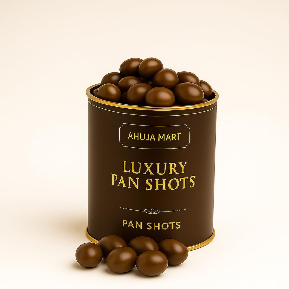 Ahuja Mart Luxury Pan Shots | Premium Chocolate-Coated Mouth Freshener | Authentic Pan Flavor Bites | Ideal for Gifting & After-Meal Delight | Refreshing, Sweet & Aromatic Treat  200g