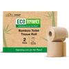 Eco Kranti - Bamboo Toilet Tissue Roll | 300 Pulls x 2 Packs | 100% Natural | Soft & Highly Absorbent | Biodegradable, Compostable & Eco-Friendly | Travel Friendly | Chemical-Free & Hypoallergenic view 1