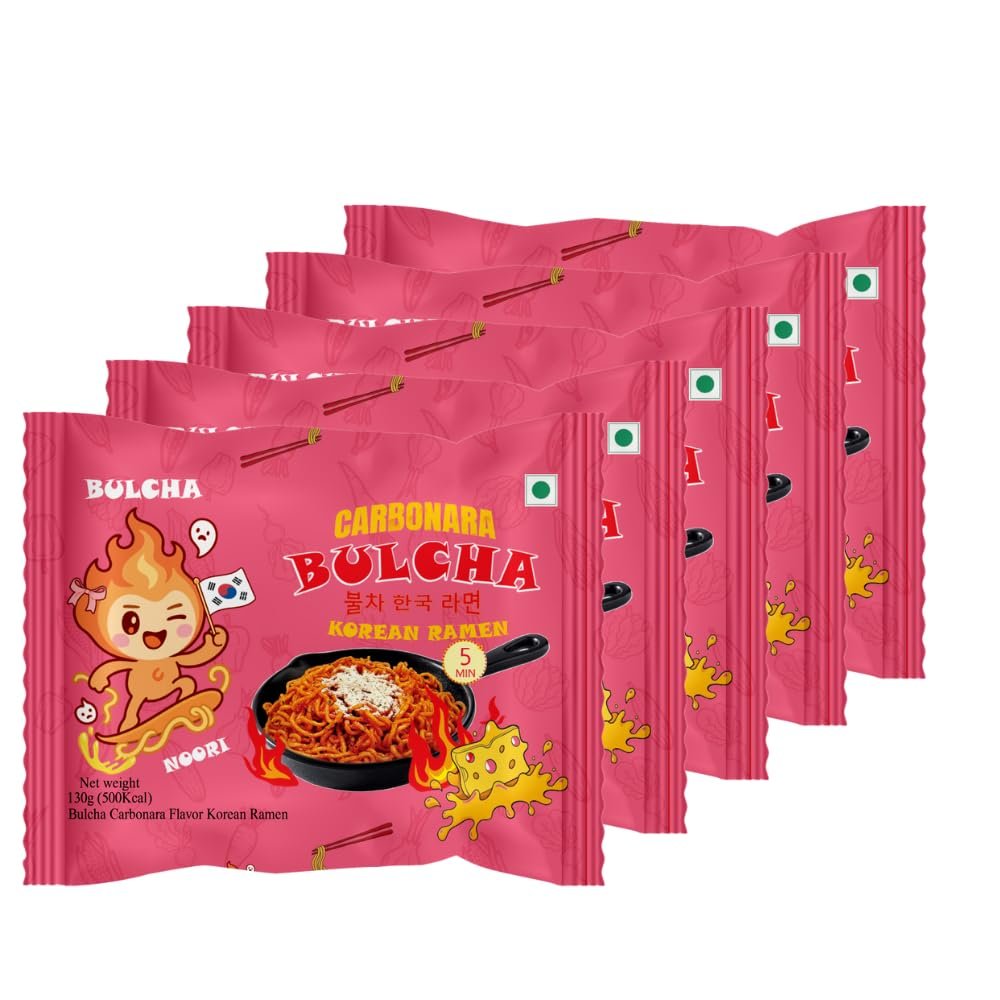 Bulcha Korean Ramen Carbonara 130g (Pack of 5)