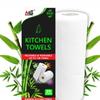 Eco-Friendly Bamboo Kitchen Towel Roll | Reusable & Washable up to 100 Times | Heavy-Duty Paper Towel Alternative (25 Sheets) view 1