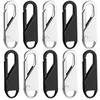 DHANGAR 10 PCS Zipper Pull Replacements, Zipper Repair Kit Zipper Slider Pull Tab Universal Zipper Fixer Metal Zipper Head Pullers Handle Zipper Extenders for Clothing Jacket Backpack Boots Purse Coat view 1