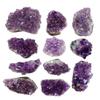 1KG Natural Purple Amethyst Cluster Set of 12 Raw Rough Stone Pieces | Mined Amethyst Rock for Reiki Healing, Meditation, Vastu Correction & Home Decoration | Natural Crystal Cluster (1KG) view 1
