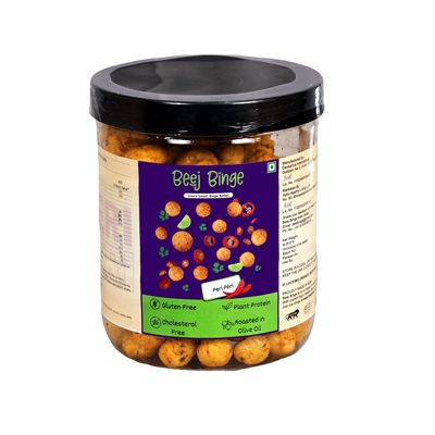 Beej Binge Peri Peri Makhana | Roasted in Olive Oil | Healthy & Tasty Snack | Gluten-Free | MSG Free | Rich in Calcium | 50g