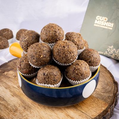 Homemade Alsi Laddu 250g | Healthy Flaxseed Ladoo with Jaggery, Gond & Almonds | Rajasthani Traditional Winter Special Sweets | Energy & Immunity Booster | No Preservatives Guilt Free